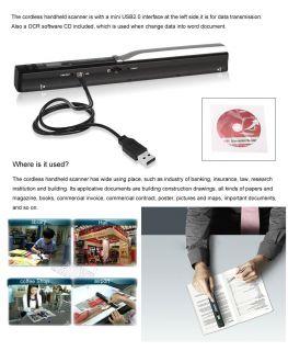 Digital Handscanner Mini Dokumentscanner Tragbar Mobiler Scanner Photo