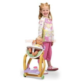 Eine hochwertige 42 cm Puppe mit einem wunderbarem hohem Kinderstuhl