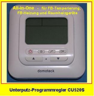 UP Programmregler CU520S, Thermostat Fußbodenheizung