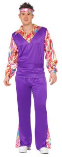 Verkleidung Herren Hippie Hippy Man 60er 70er Kostüm Einheitsgröße