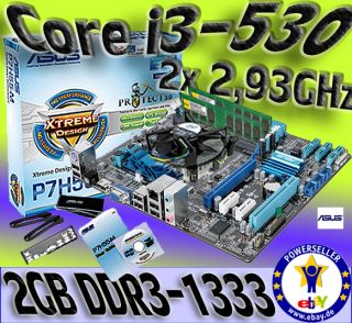 INTEL CORE i3 530 2x2,93GHz ASUS P7H55 M 2GB RAM BUNDLE