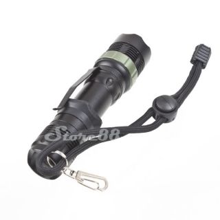 New 7W CREE Q5 LED Flashlight Torch Zoomable 400 Lumens
