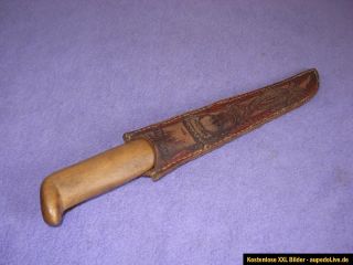Altes Jagdmesser Messer Jagd mit Lederscheide 