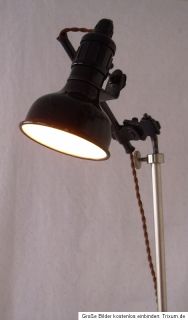 Art Deco Bauhaus Tripod Lampe Stehlampe Dreibein Stativ Studio Leuchte