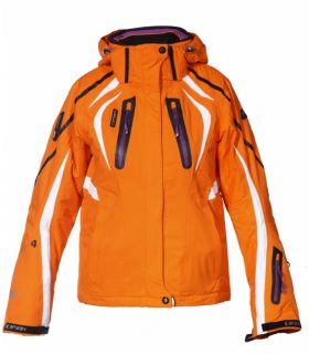 ICEPEAK Damen Skijacke Snowboardjacke MELISA Neon Orange Lila 5.000 WS