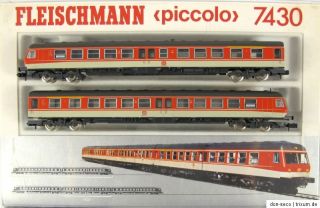 Fleischmann 7430 zweiteiliger Dieseltriebzug VT 614 der DB Spur N, OVP