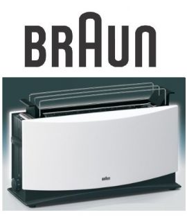 BRAUN MultiToast HT 550 Langschlitz Toaster weiss HT550