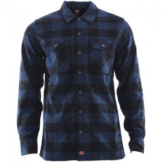 Dickies   Sanderson Shirt   Blau Schwarz   Baumfällerhemd   Neu & OVP