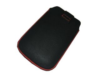 Handytasche Etui f. Nokia Lumia 900 (554) Schwarz Rot