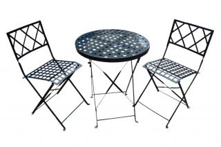 Bistro Tisch Gartentisch Tisch, rund, Metall, D 60cm H 70cm ~ ohne