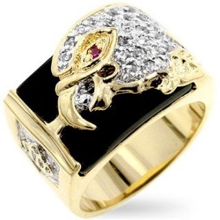 Isady – Tekoa   Herren Ring   585er 14K Gold platiert Zirconium