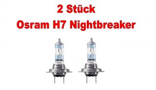 Osram H7 Nightbreaker 2 Stück Glühlampen Restposten NEU