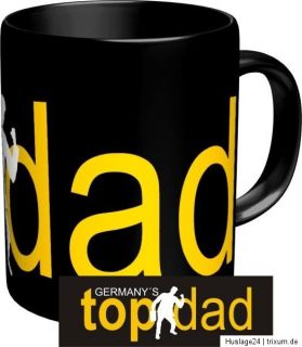 Tasse Fun Kaffeebecher Germanys top dad, Becher Kaffeepott Vater