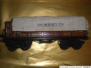 1119/16) Märklin 1852 Planenwagen Spieler Fahrer Export