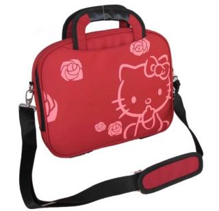 Neu Hello Kitty Notebook Laptop Tasche Bag 10 Rot