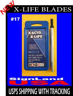 ACTO X LIFE BLADES 17 100 PACK X617 Wood Carving Woodworking Exacto