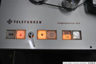 Telefunken M15A Studio Masterrecorder AEG M 15 A  TOP Ser.Nr. 4610