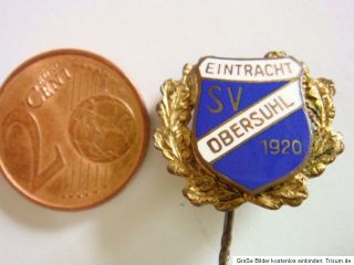SV Eintracht Obersuhl 1920+Wildeck+in Gold+Pin+Nadel+Anstecknadel