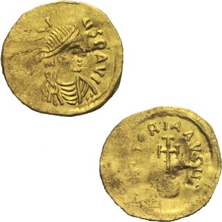  Heraclius Gold Semissis Konstantinopel 610 613 Victoria Kreuz Globus