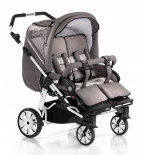 HARTAN Zwillingswagen ZX II 608 Softtaschen Kinderwagen Wagen für