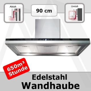 Wandhaube Edelstahl Dunstabzugshaube Abzugshaube 90cm