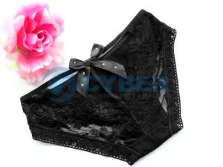 Sexy Cozy lingerie Panties Briefs Lace Underwear Black