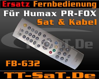 Fernbedienung für Humax PR FOX RS 632 FB632