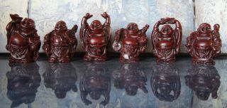 NEU   6er Set   niedliche Buddha Figuren   Top Angebot