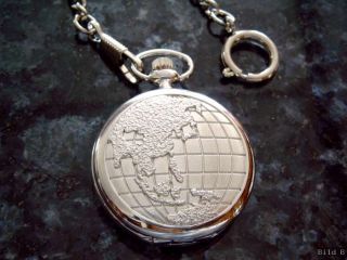 Modelle Weltmotiv/Globus Taschenuhr zur Auswahl