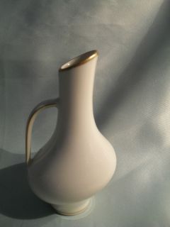 Vase von Edelstein Bavaria mit Goldrand, gemarkt 630   9762