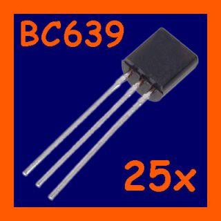 BC639 25x Transistor NPN 80V 1A 0,8W TO92°