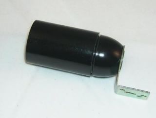 Kunststoff Fassung E14 schwarz mit Metallwinkel