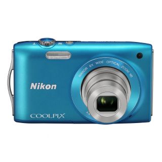 Nikon Coolpix S3300 Digitalkamera 16 Megapixel blau