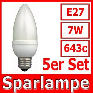 KERZE Energiesparlampe E14 E27 5W 11W Sparlampen Sparlampe