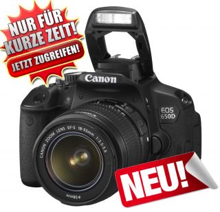 Canon EOS SLR 650D Kit inc. 18 55 Objektiv Digitale Spiegelreflex 600
