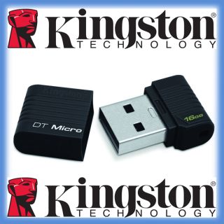 16GB Micro USB STICK KINGSTON Black  Schwarz nur ca. 25mm NEU OVP