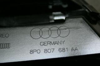 Original Audi A3 Nebelscheinwerfer Blende Abdeckung Gitter chrom 8P