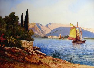 Heinrich von Wertheim,Torbole la Garda, Lago Gardasee,1929,Original