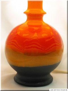 Hutschenreuther Keramik Lampe Tischlampe 60er 70er Jahre Design Art