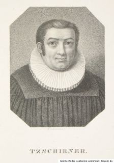 Brustbild Portrait im Achteck. Zu sehen ist der evangelische Theologe