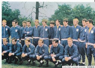 Francis Lee England Bergmann Postkarte WM 1970 Original Signiert TOP