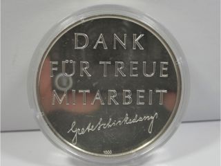 Grete Schickedanz 20. Oktober 1986 Feinsilber Medaille