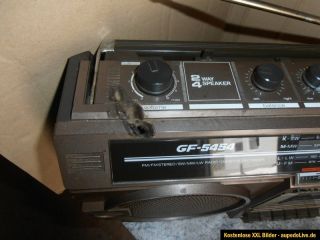 SHARP GF 5454Stereo Radio Recorder Boombox Ghettoblaster