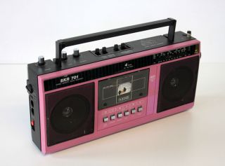SKR 701 pink   DDR RFT Stern Radio Kassettenrecorder