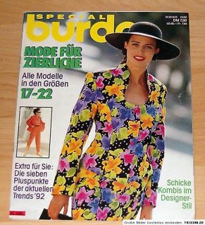 Burda Special Mode für Zierliche Frühjahr/Sommer 1992 E 180