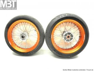 KTM 690 SMC R LC4 Felgensatz Felge Rad Radsatz Supermoto Saxess Orange