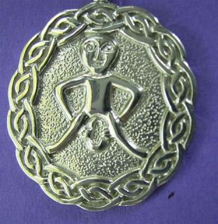 Peter Stone Nebula SHEELA NA GIG Goddess Celtic Knotwork Pendant Crone