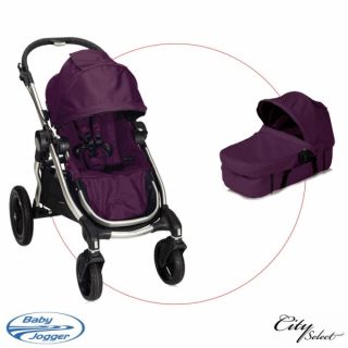 Baby Jogger City Select Kinderwagen mit 1 Sitz und 1 Wanne   AMETHYST