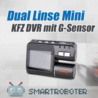 720P Auto Dual Kamera DVR Video Recorder G Sensor Nachsicht
