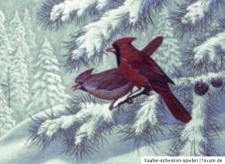 Royal & Langnickel Malen nach Zahlen Rote Cardinal Vögel im Schnee 30